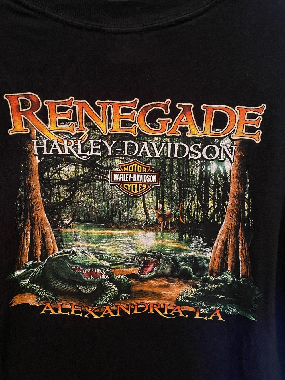Harley-Davidson Black Short Sleeve Tee with Red Logo - Picture 7 of 8